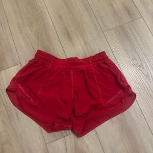 Lululemon Red Shorts